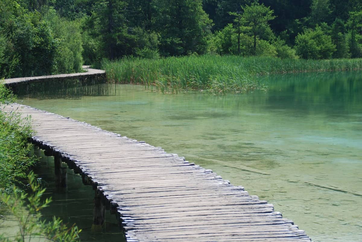 Plitvice, Holzsteg