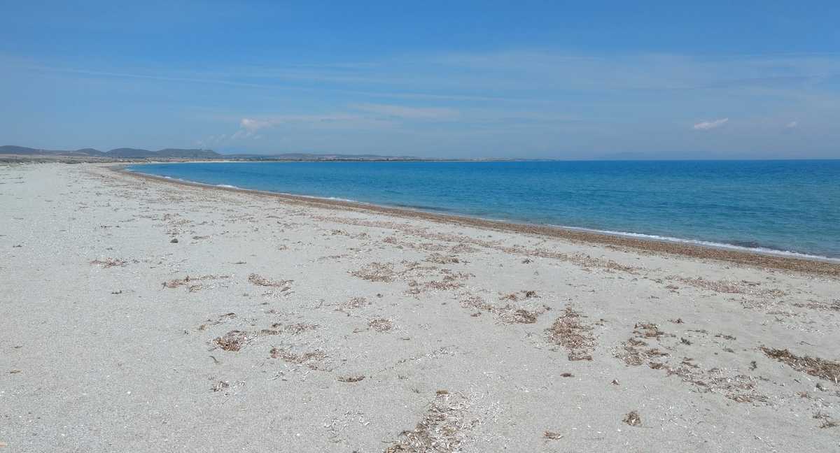 Weißer Strand, Limnos, Griechenland
