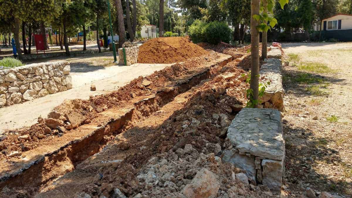 Camp Soline In Biograd, Bauarbeiten