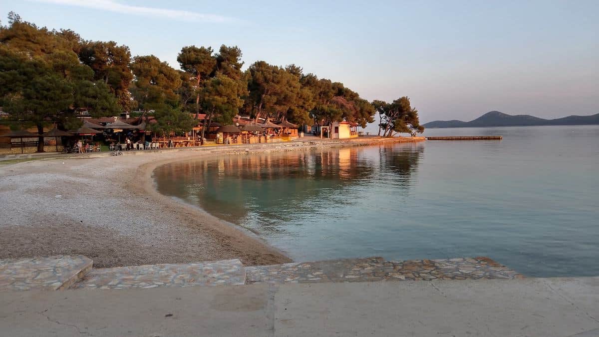 Camp Soline In Biograd, Strand