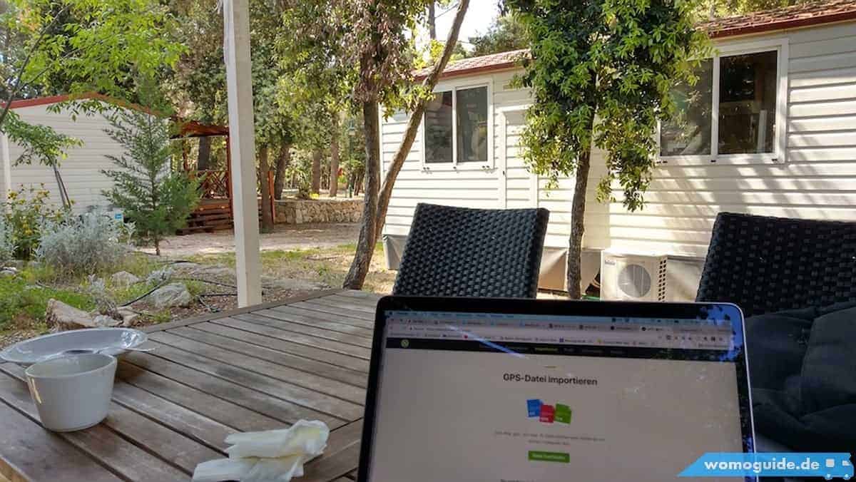 Mobilheim In Biograd, Terasse