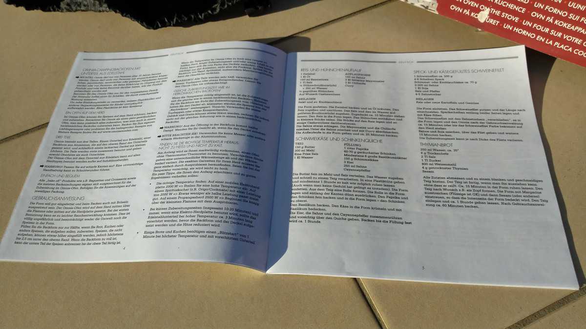 Omnia Bedienungsanweisung