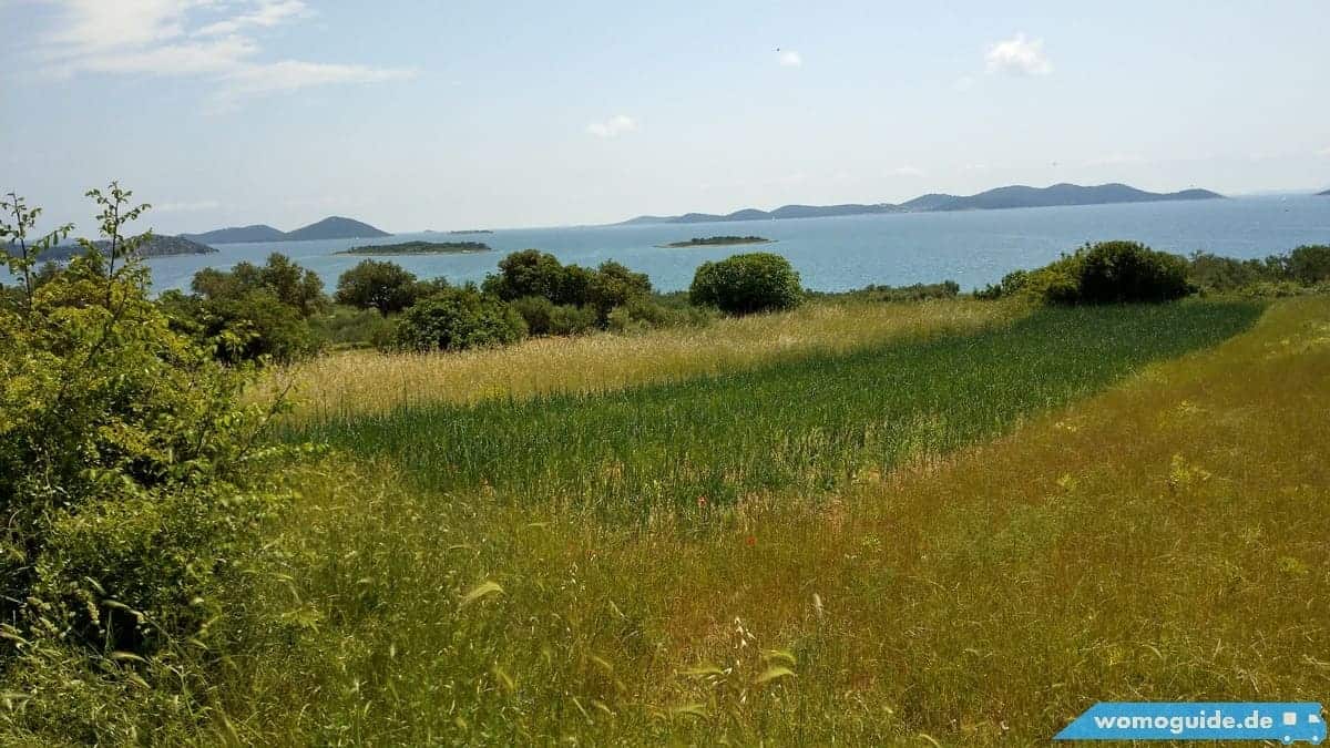 Vransko Jezero: Radtour Pakostane Aussicht Auf Meer