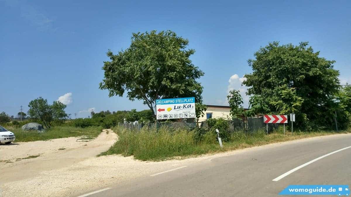 Vransko Jezero: Campingplatz Schild