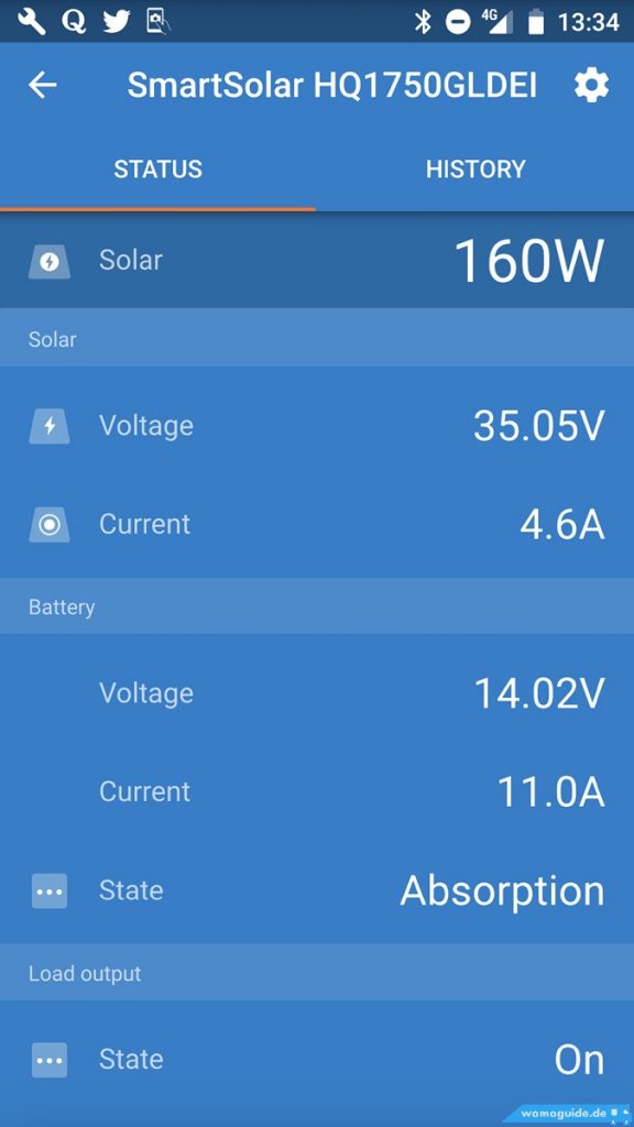 Solar-Anlage am Wohnmobil nachrüsten: Kontrolle per Bluetooth-Verbindung