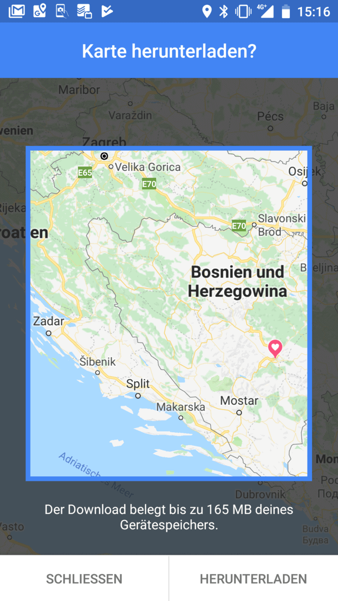 Google Offline-Maps Fürs Wohnmobil Herunterladen