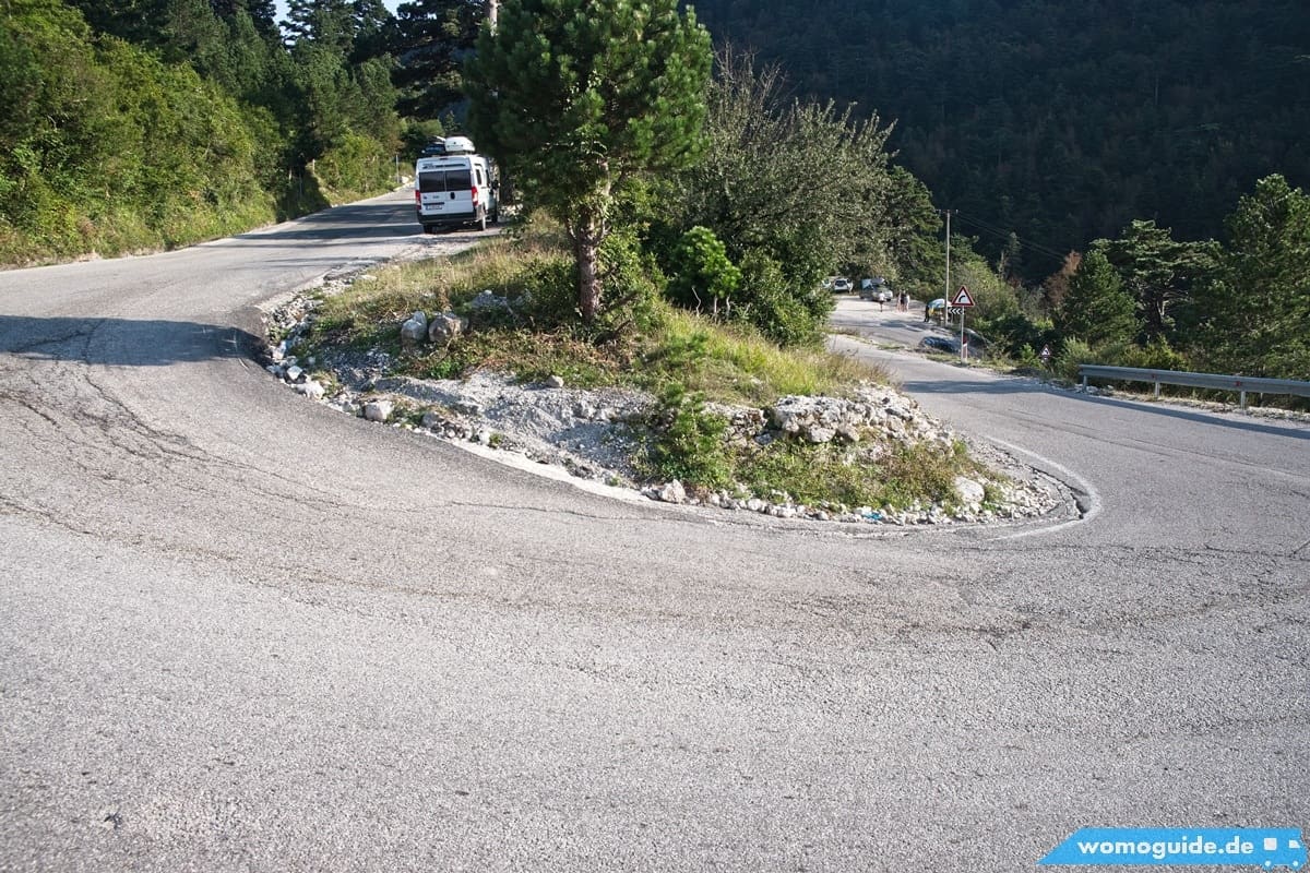 Llogara-Pass per Wohnmobil