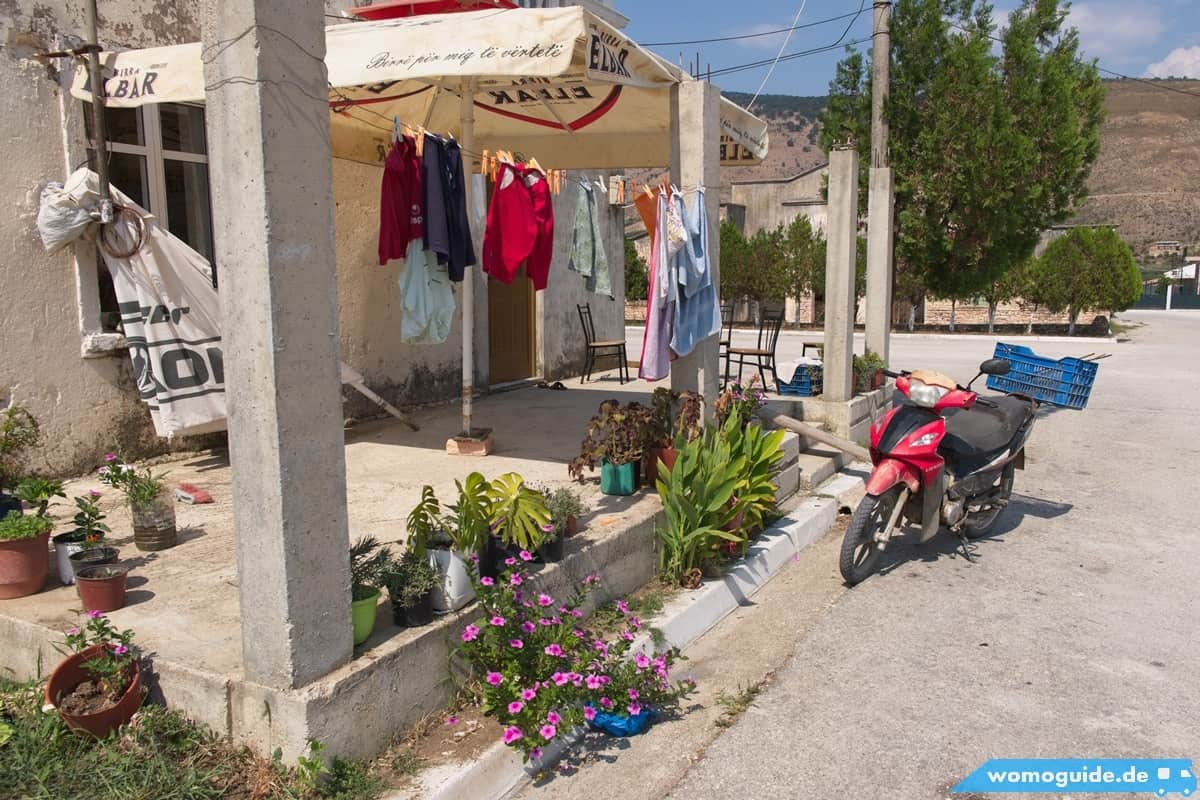 Aufgehängte Wäsche