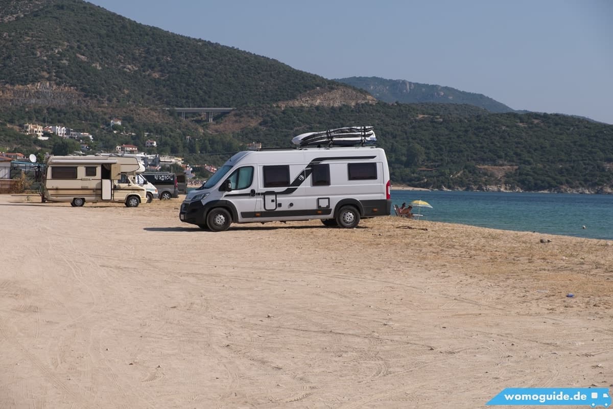 Strandparking Mit Wohnmobile