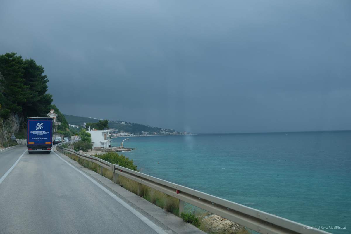 Schlechtwetter Auf Der Jadranska Magistrala