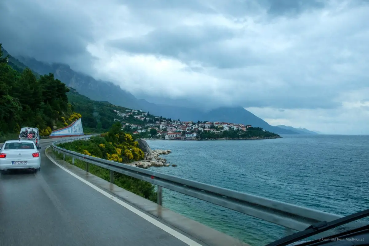 Makarska-Riviera bei Regen