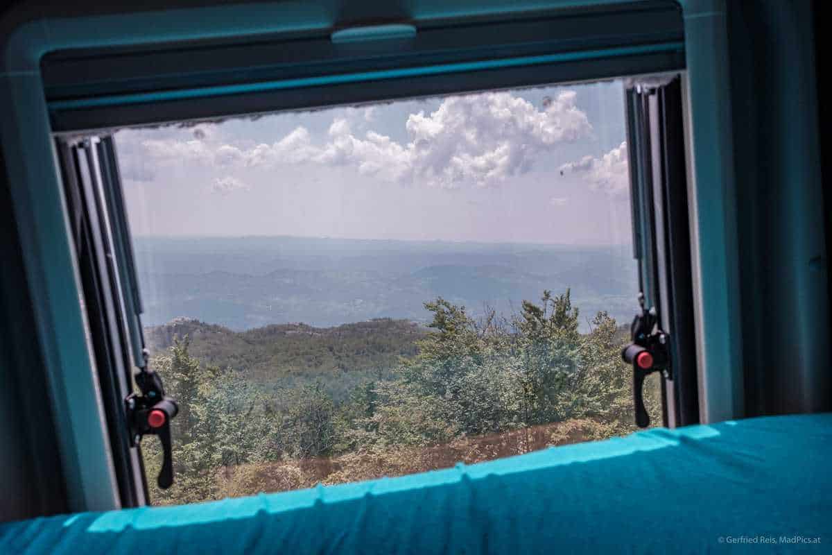 Ausblick Von Sinj Vrh Nach Süden Aus Dem Wohnmobil