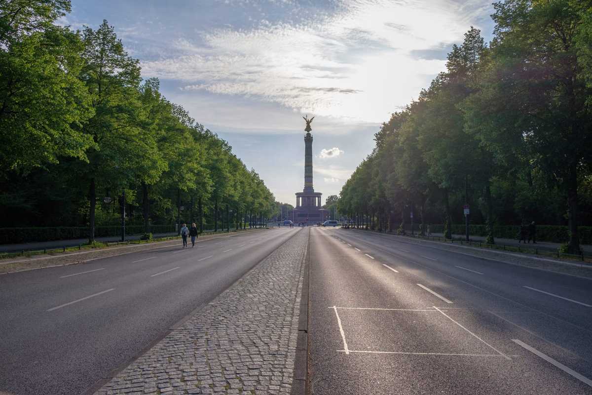 Radeln Zur Siegessäule In Berlin