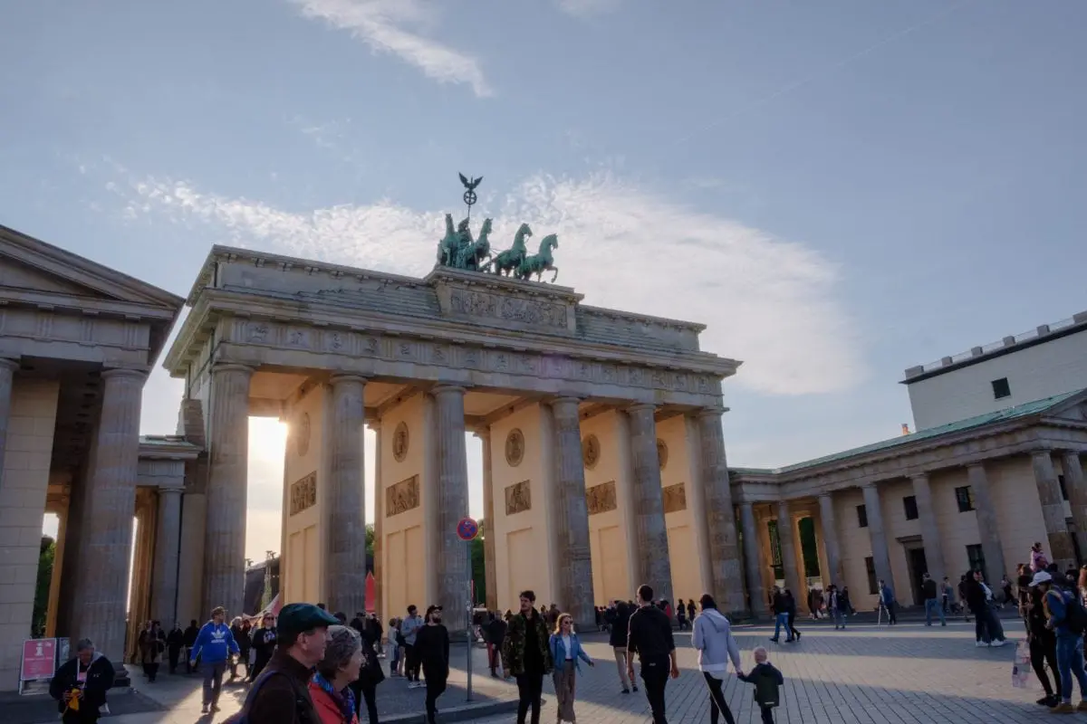 1. Mai in Berlin: Brandenburger Tor