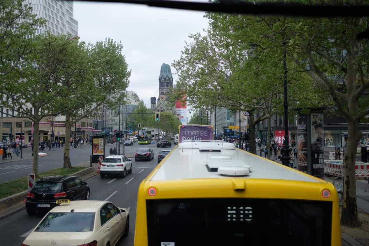 Busfahrt Am Kurfürstendamm