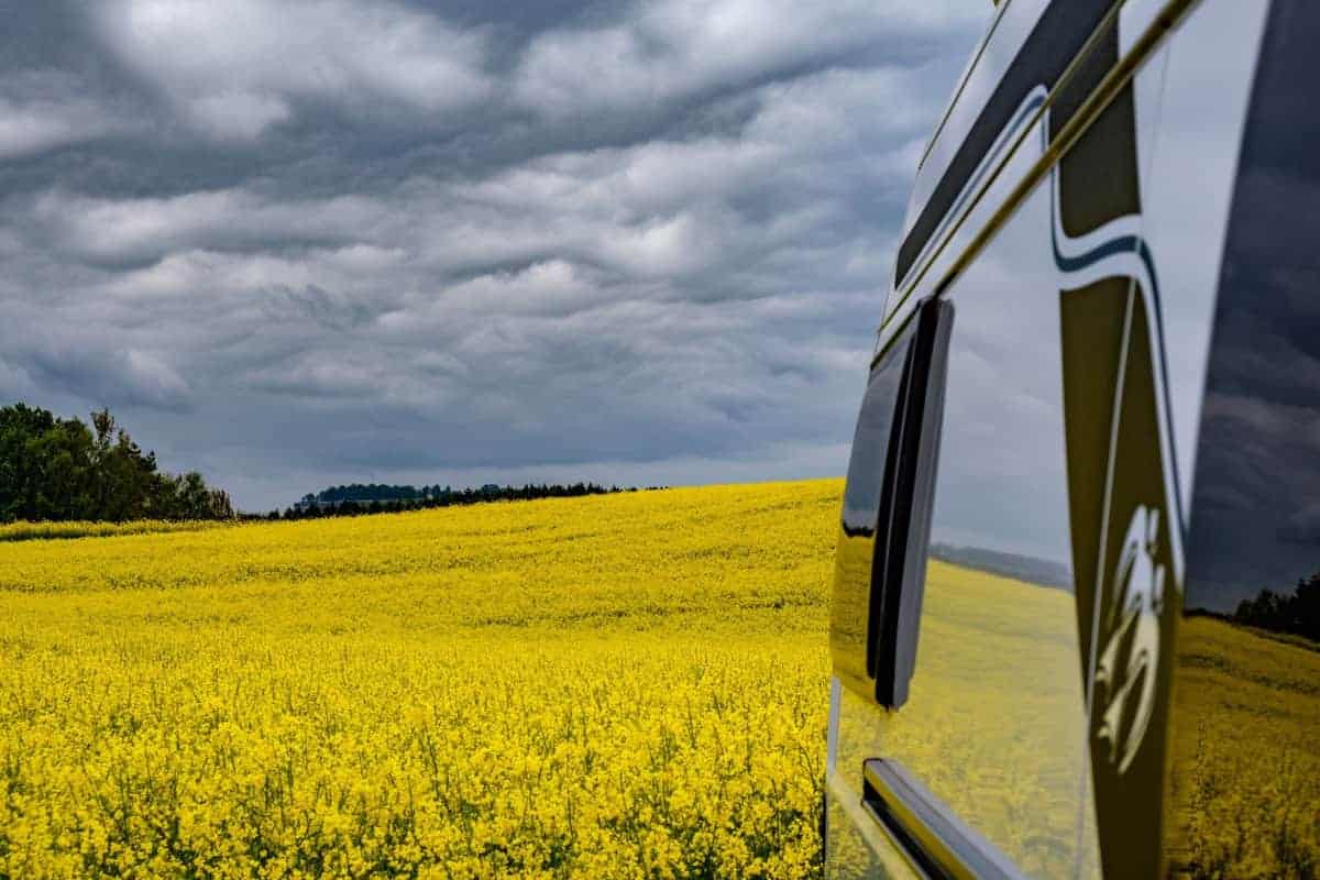 Unser Wohnmobil Am Weg In Die Sächsische Schweiz