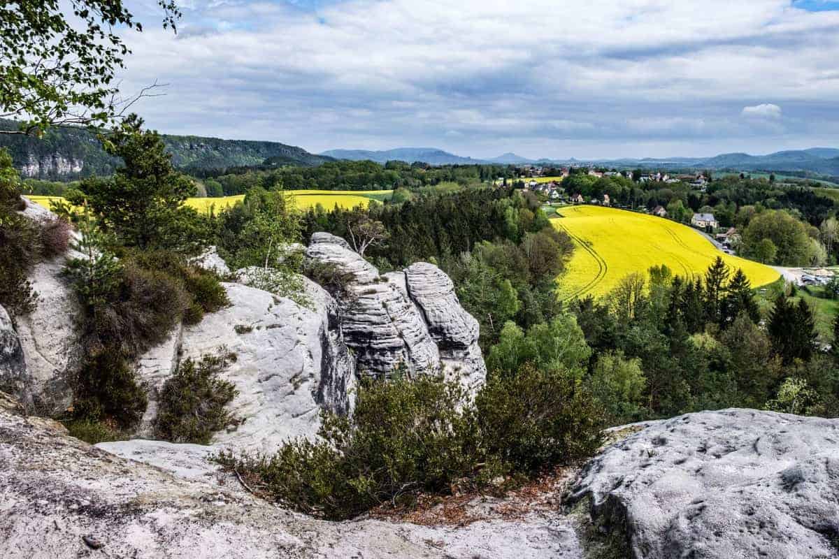 Gesteinsformationen In Der Sächsischen Schweiz