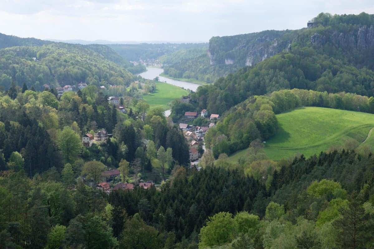 Rathen Und Die Elbe (Blick Vom Gamrig)
