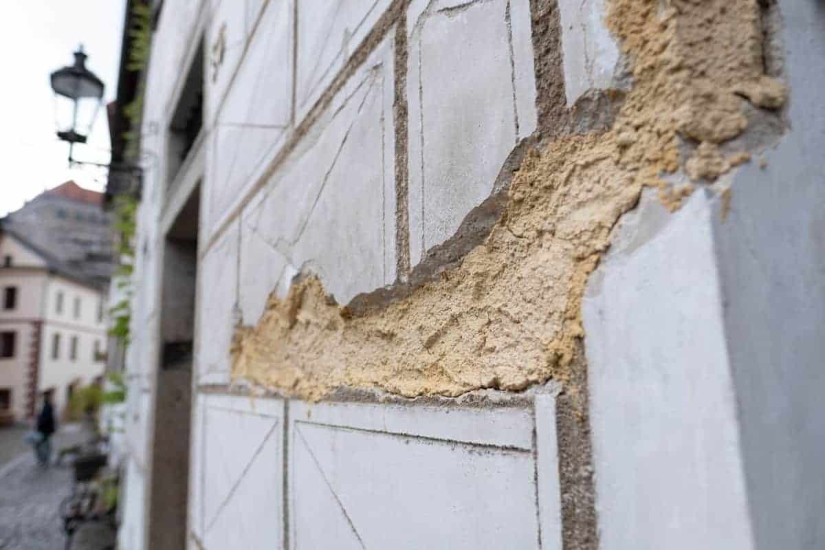 Bröckelnde Mauer In Cesky Krumlov