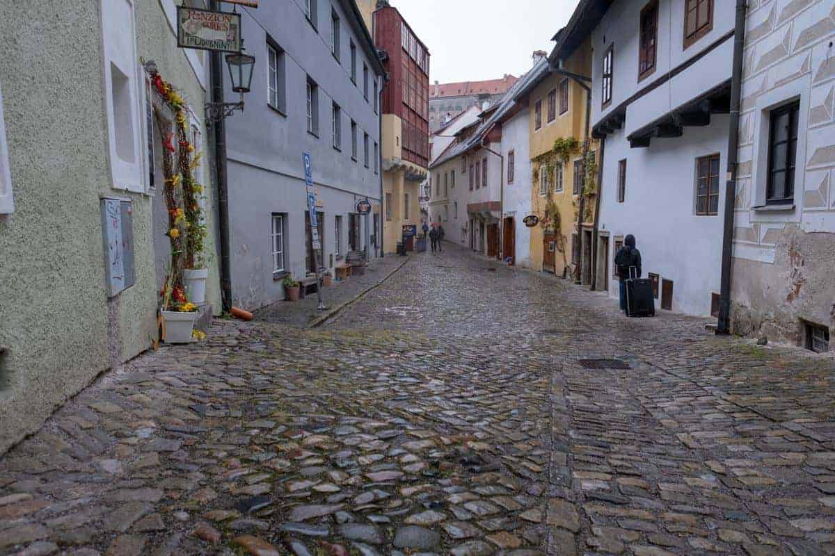 Straße In Cesky Krumlov