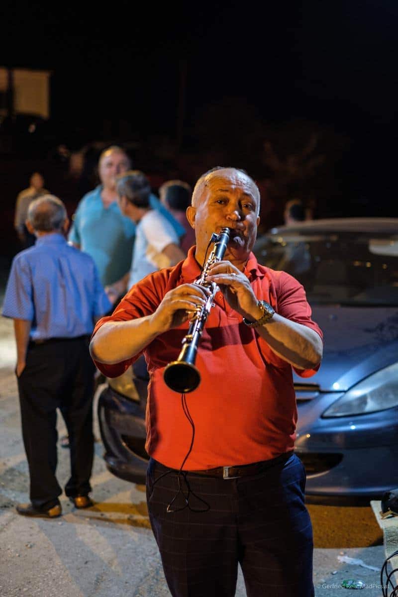 Einmann Spielt Klarinett