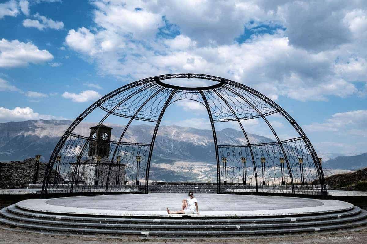 Portrait Auf Der Festung Gjirokaster
