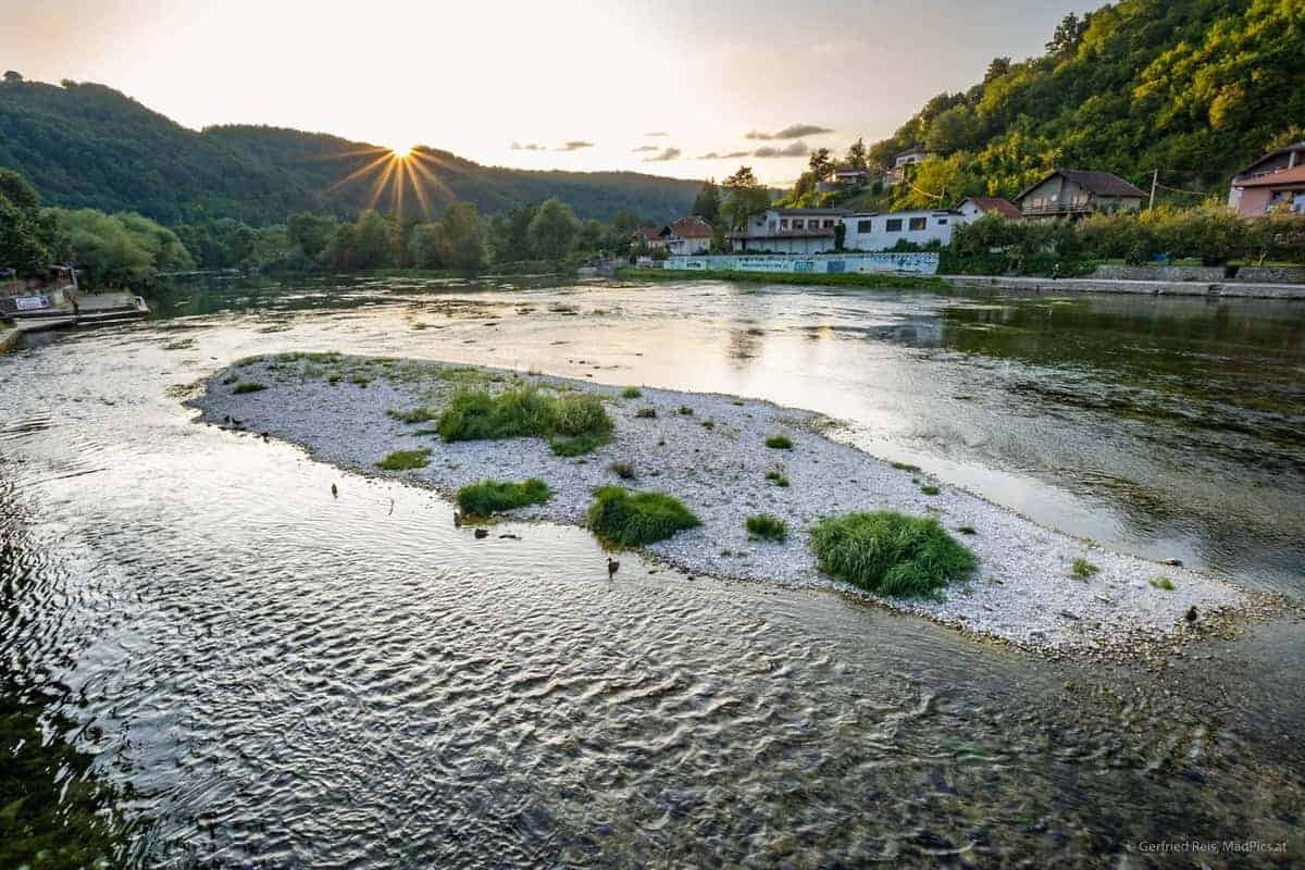 An Der Una In Kulen Vakuf, Dem Zentrum Des Una-Nationalparks