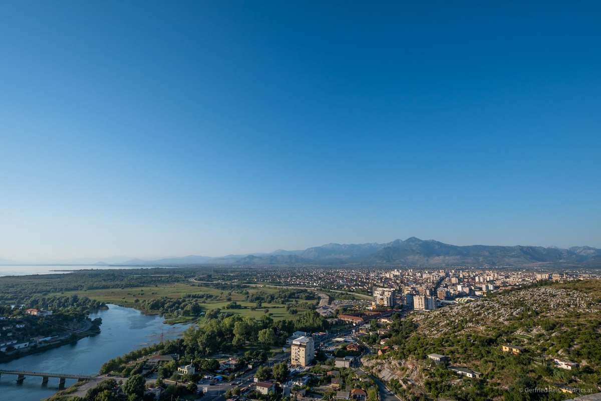 Ausblick Von Rozafa Castle, Shkodra