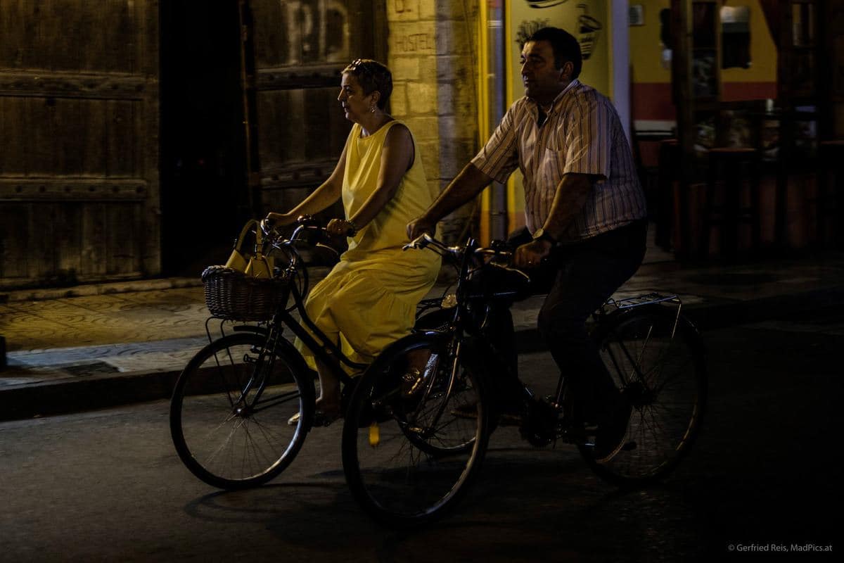 Radfahrer In Shkodra, Albanien