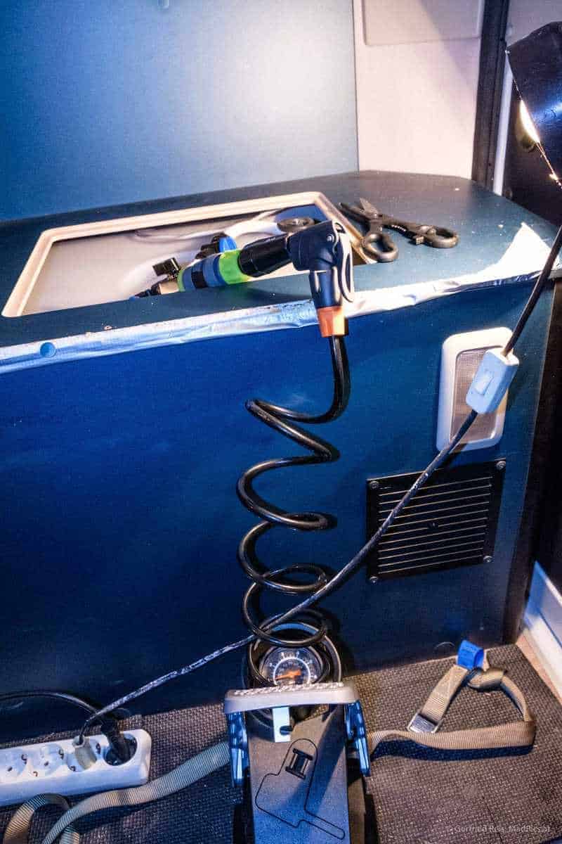 Luftpumpe An Floe Anschließen