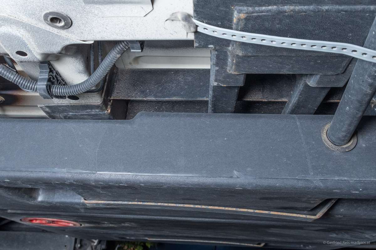 Nicht Beheizter Abwassertank Unterm Wohnmobil