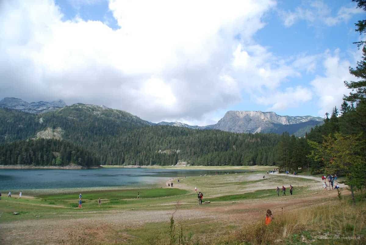 Viele Wandern Rund Um Crno Jezero