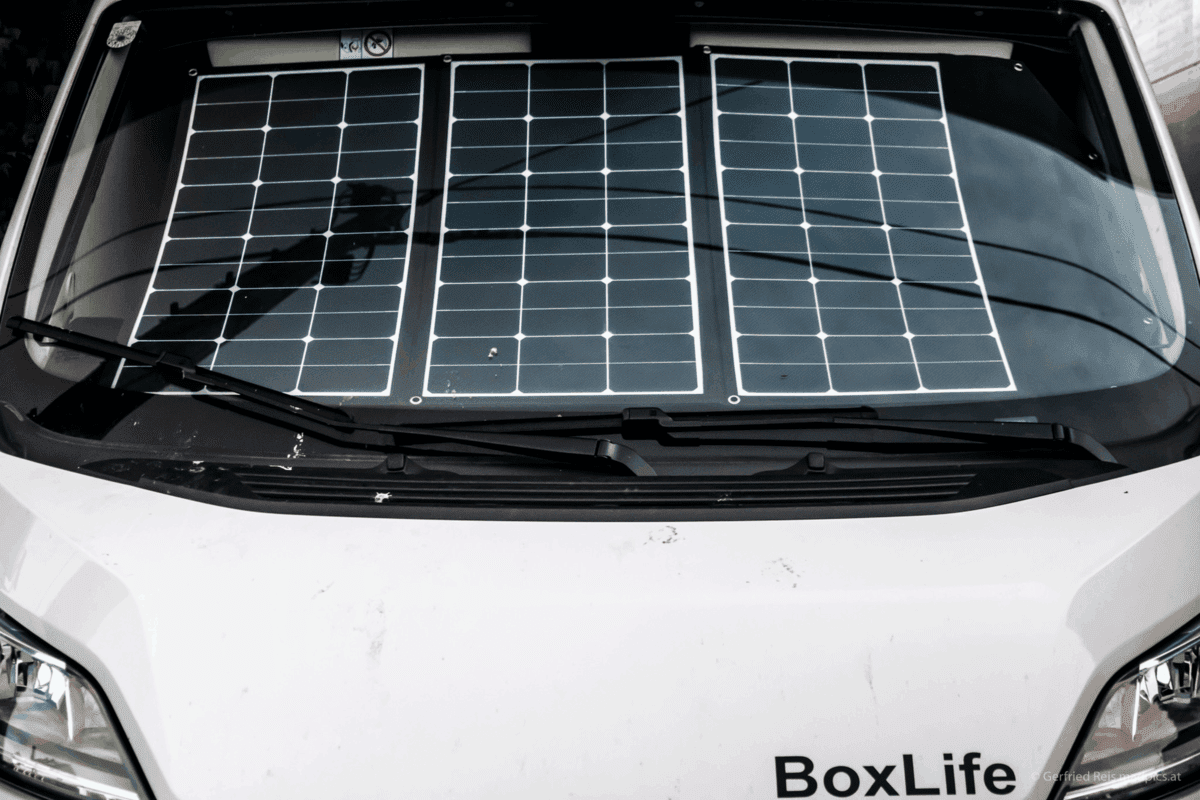 Solartasche Hinter Der Windschutzscheibe