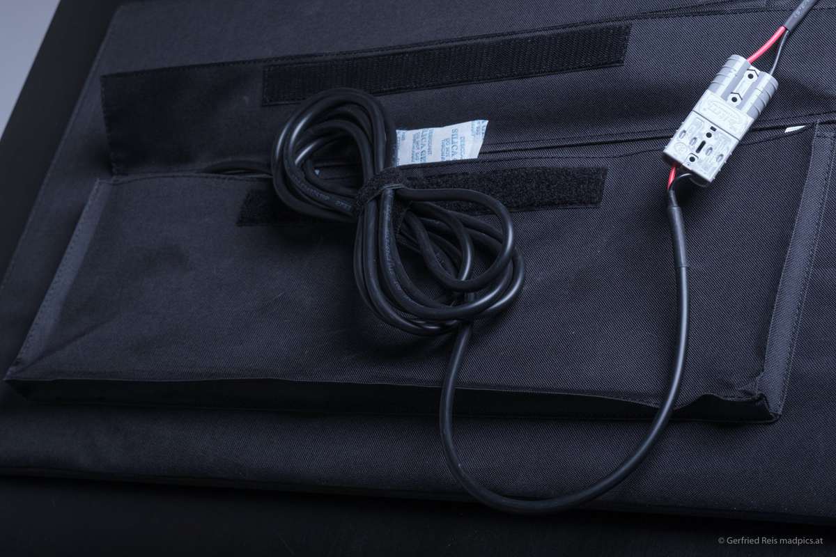 Solartasche Anschlüss