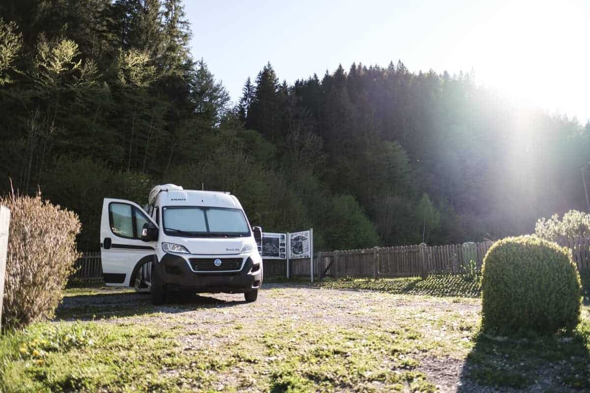 Am Feistritzsattel mit dem Wohnmobil