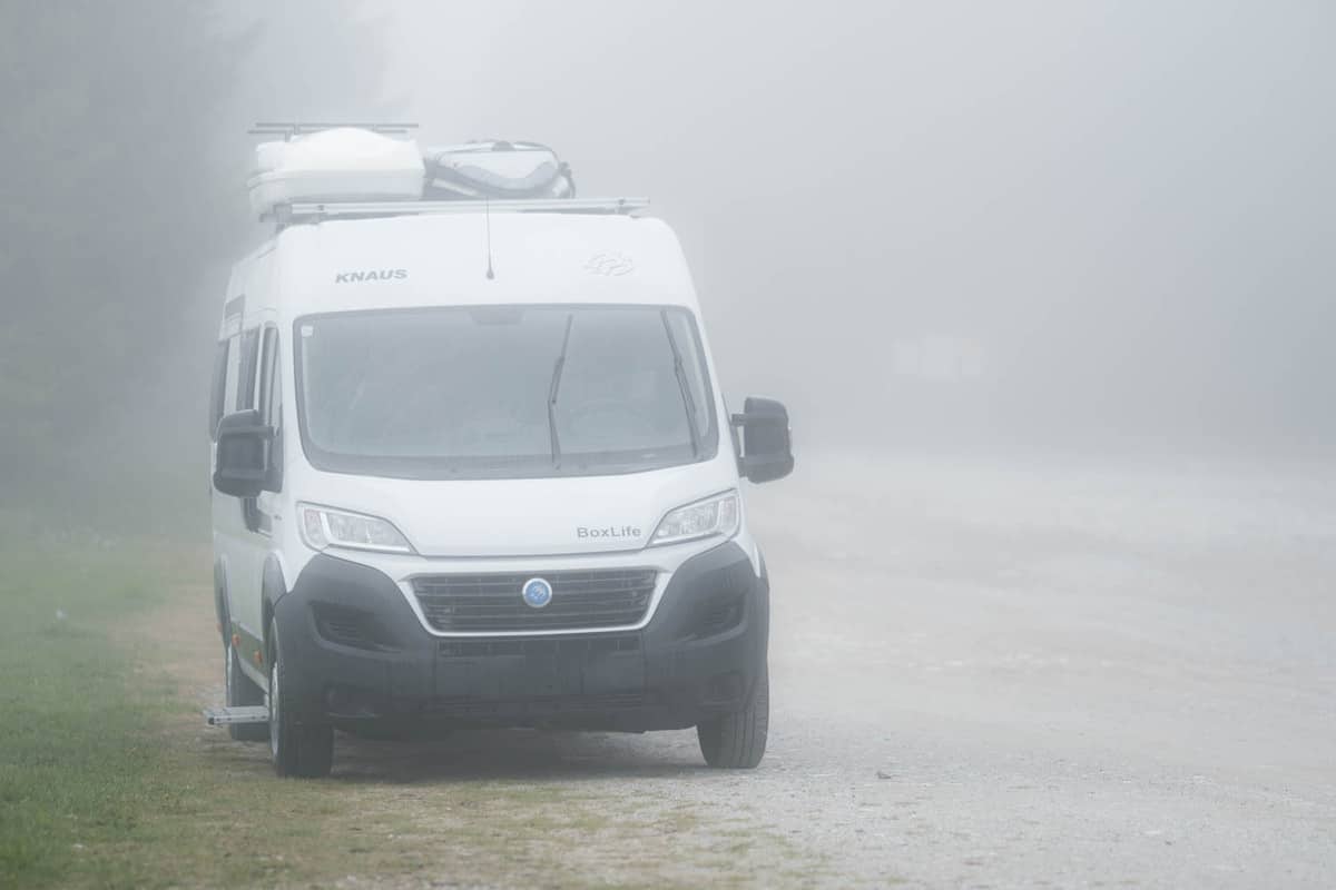 Wohnmobil Im Schlechtwetter