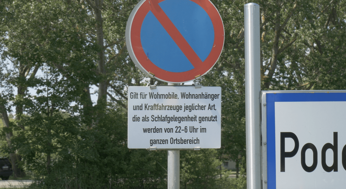 Camping verboten in Podersdorf
