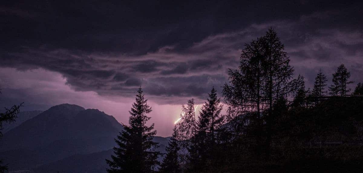 Gewitter Auf Der Loser-Alm