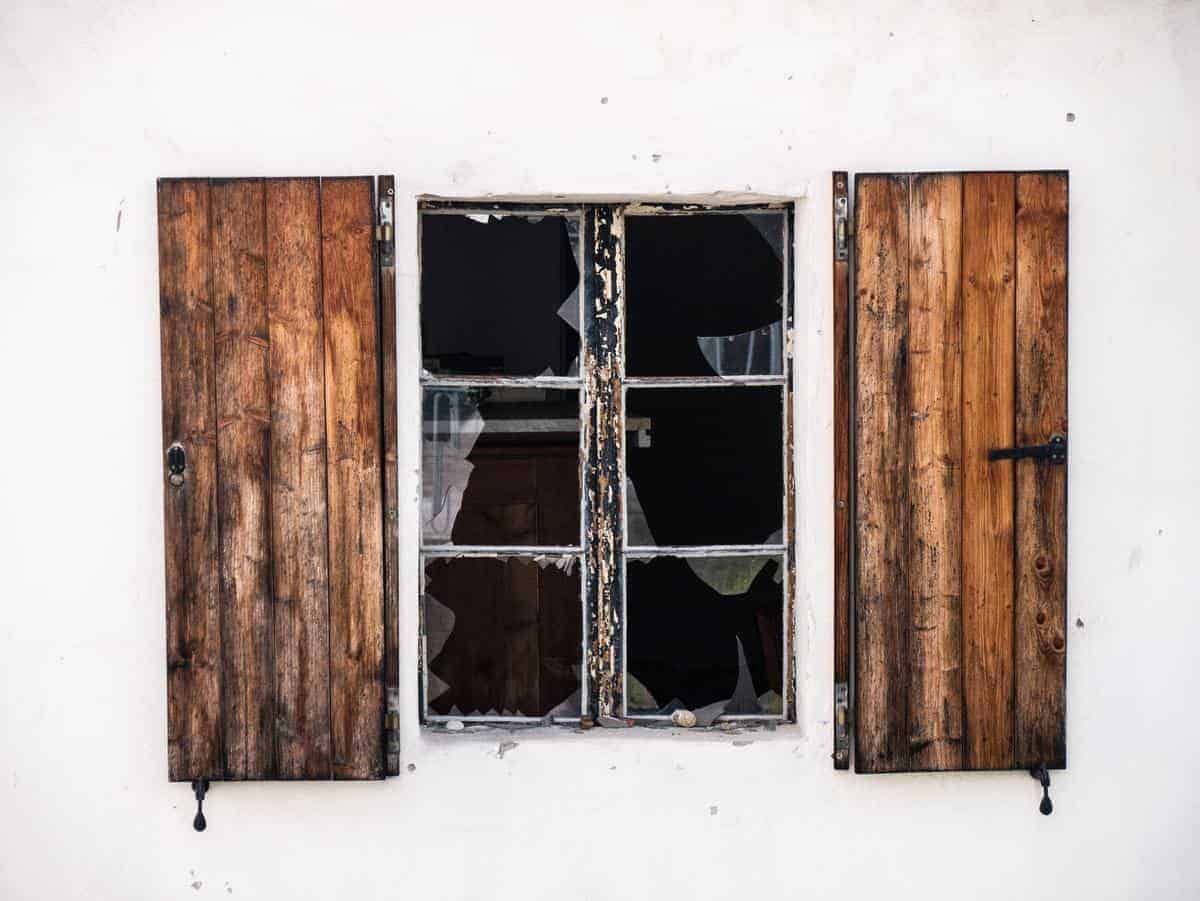 Zerbrochenes Glas Eines Fensters