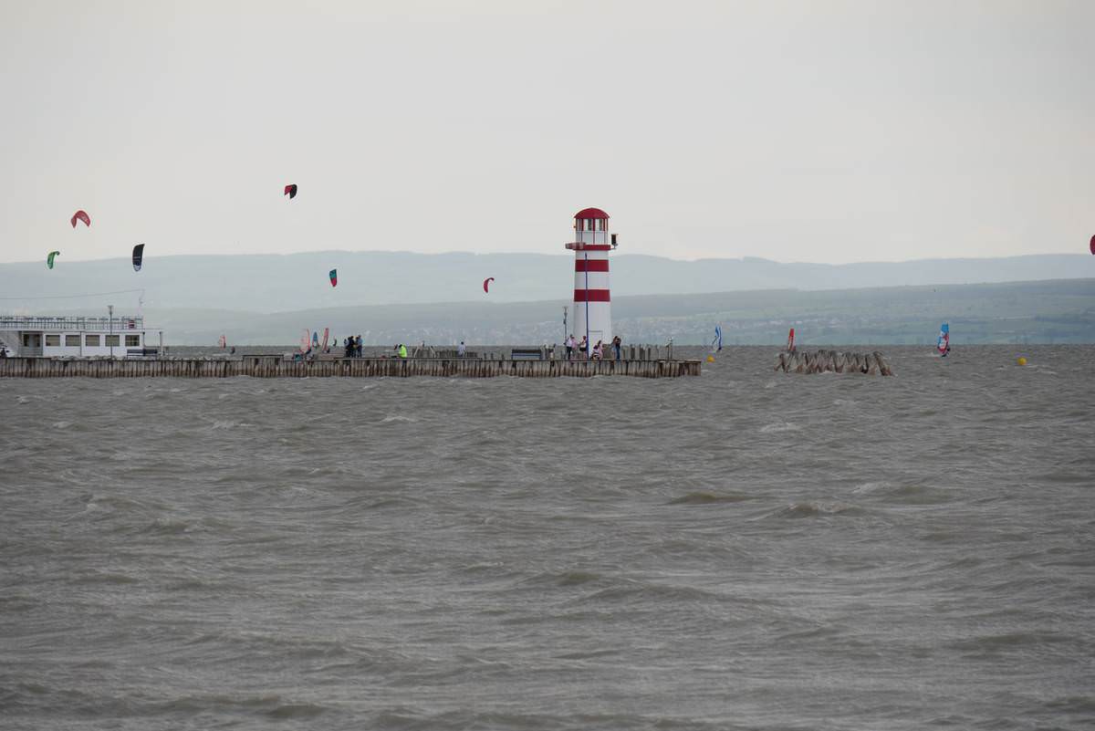 Kitesurfer In Podersdorf Am See