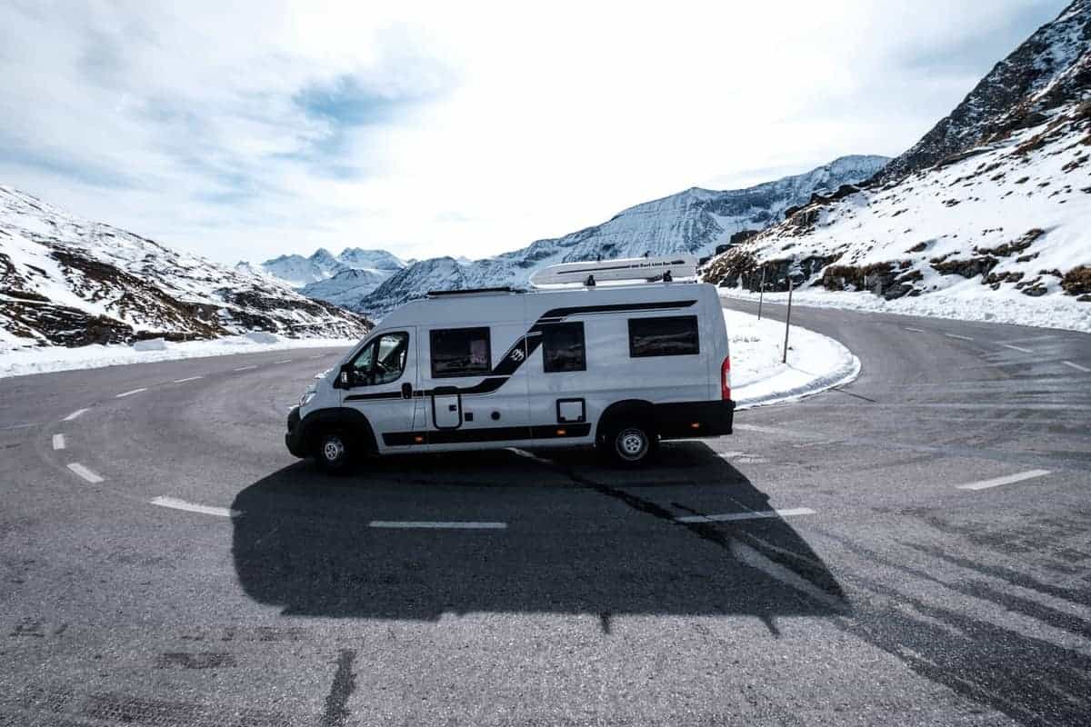 Wohnmobil auf Großglockner-Hochalpenstraße