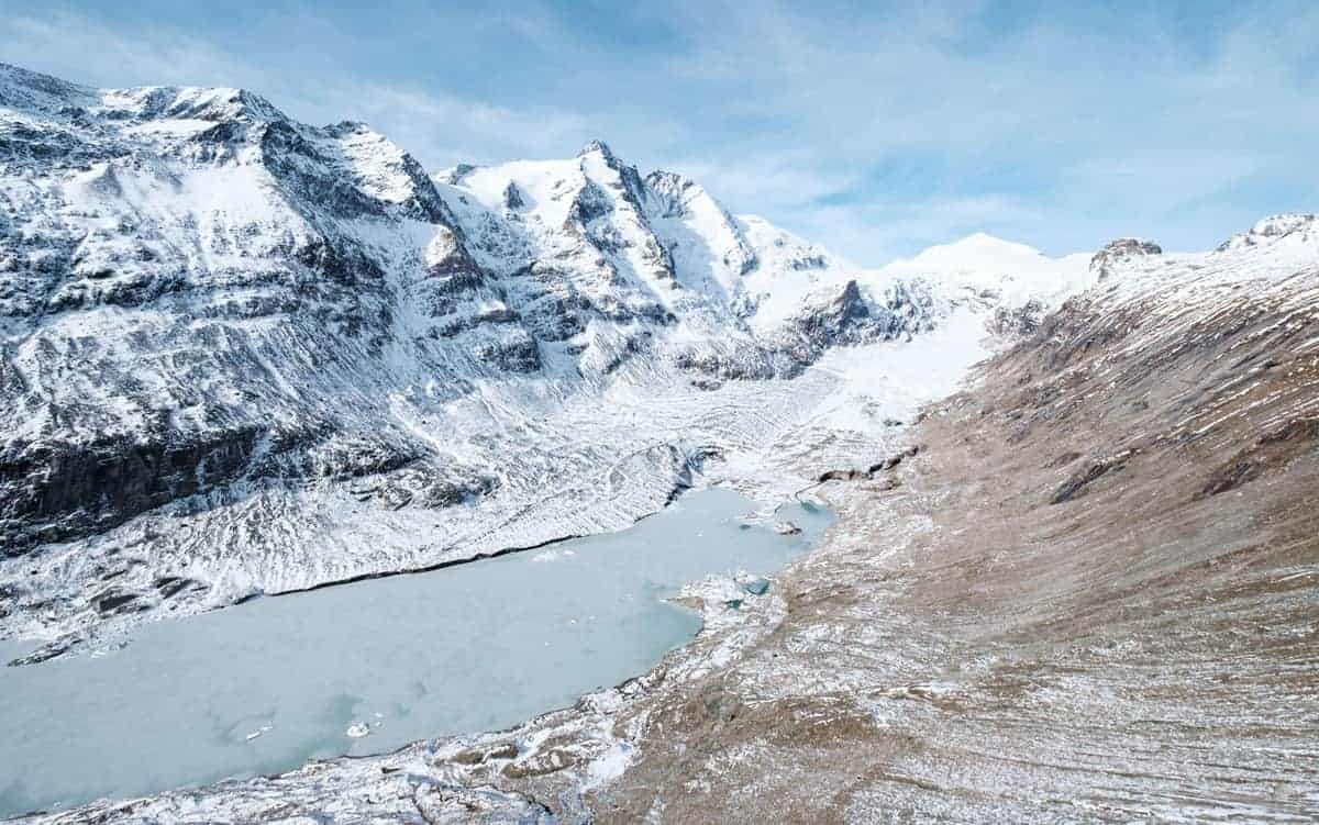 Blick Auf Die Pasterze (Gletscher Am Großglockner)