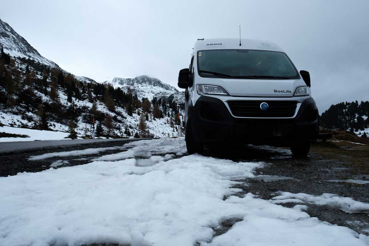Wohnmobil Im Schnee