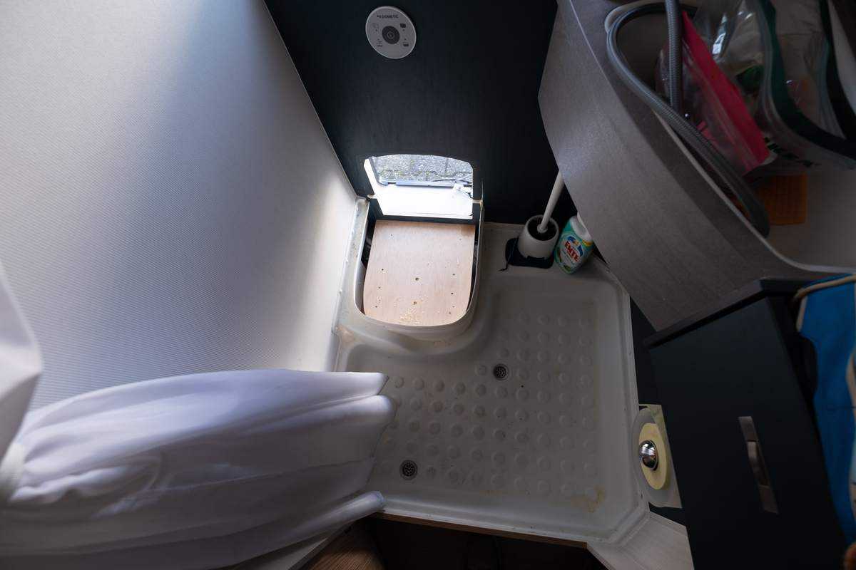 Chemietoilette Ausgebaut