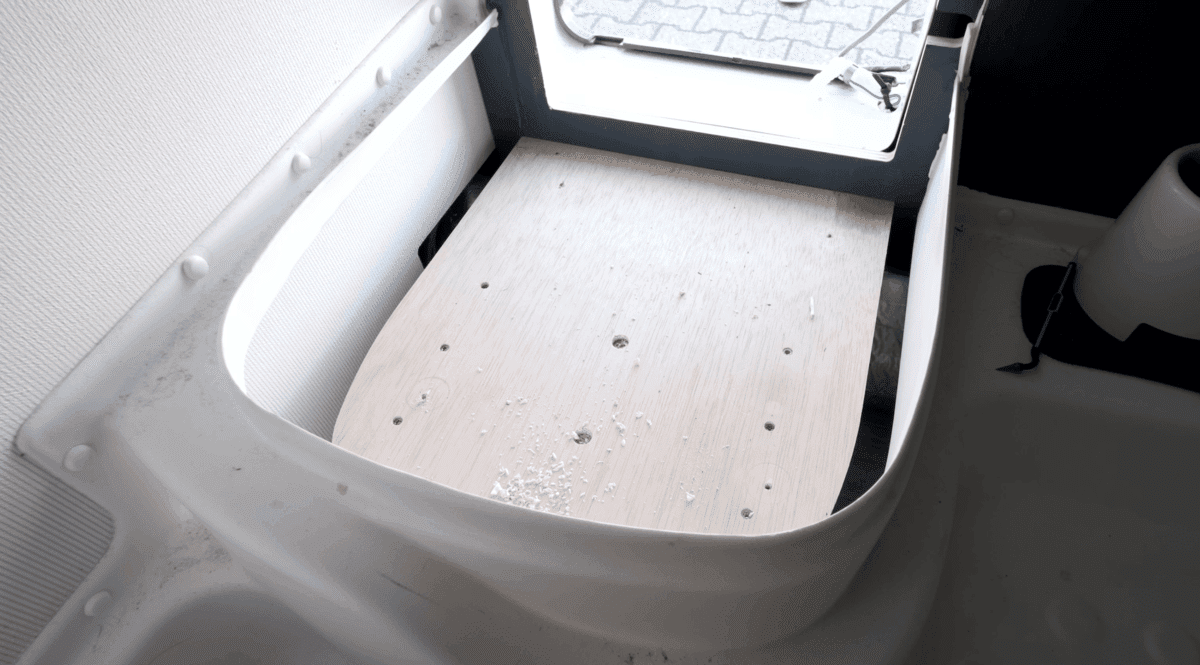 Chemietoilette Ausgebaut