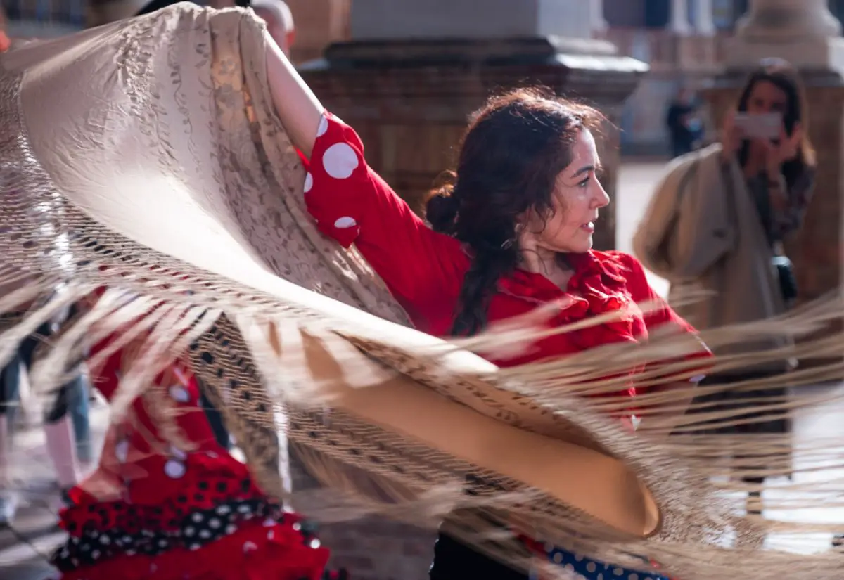 Flamenco-Tänzerin in Sevilla