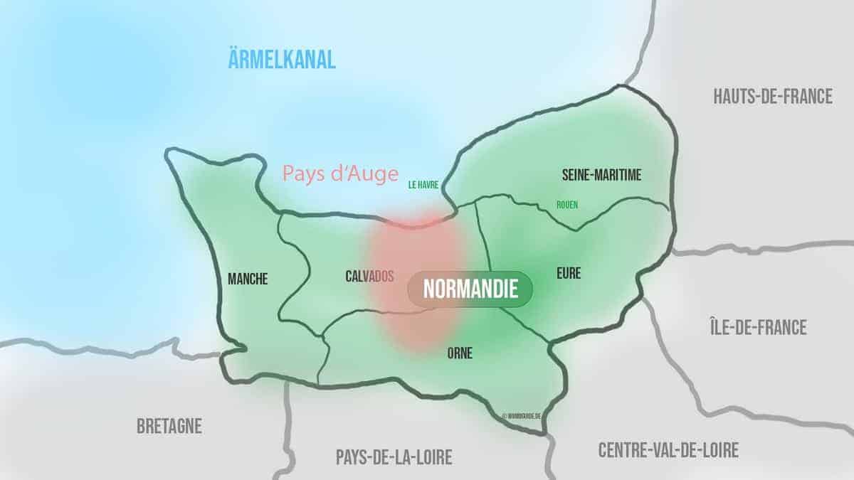 Das Pays D'Auge Mit Der Blumenküste In Der Normandie