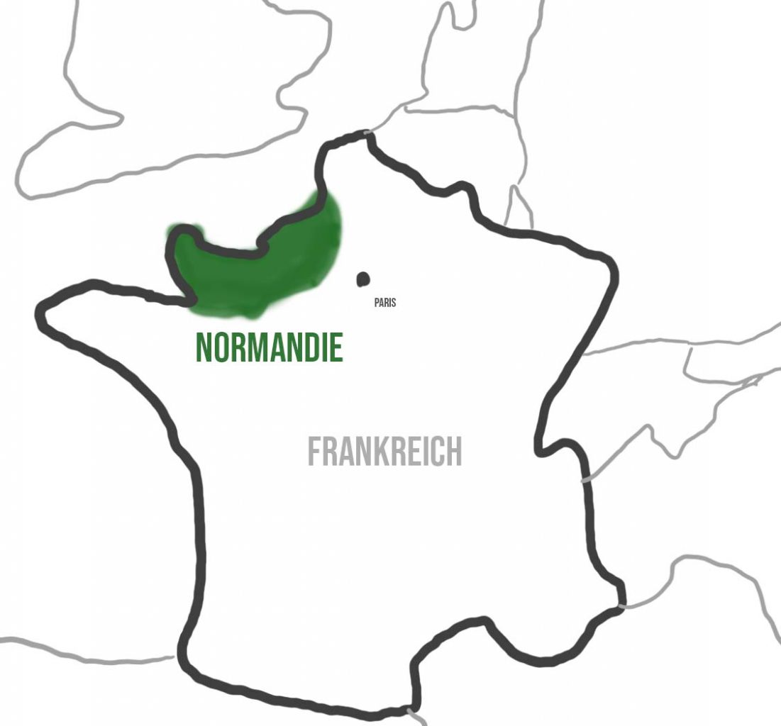 Lage der Normandie