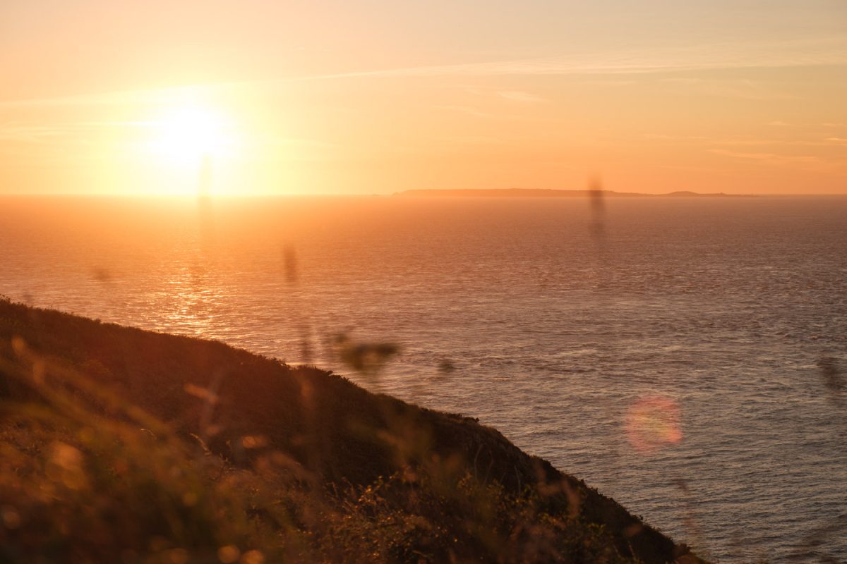  Sonnenuntergang mit Blick auf die Kanalinseln