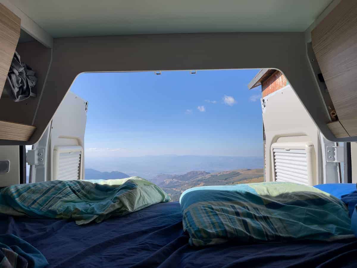 Ausblick über Andalusien aus dem Wohnmobil